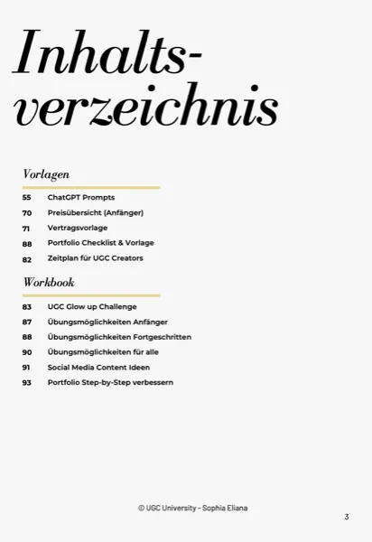 Inhaltsverzeichnis Seite 2